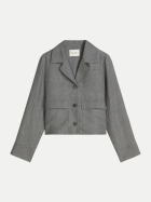 Marc O'Polo Leinen Overshirt 0777-Slate Grey Melange bei Robert Ley