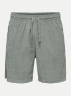 Only & Sons Frottee Shorts mit Kordelzug 305644-Sedona Sage bei Robert Ley