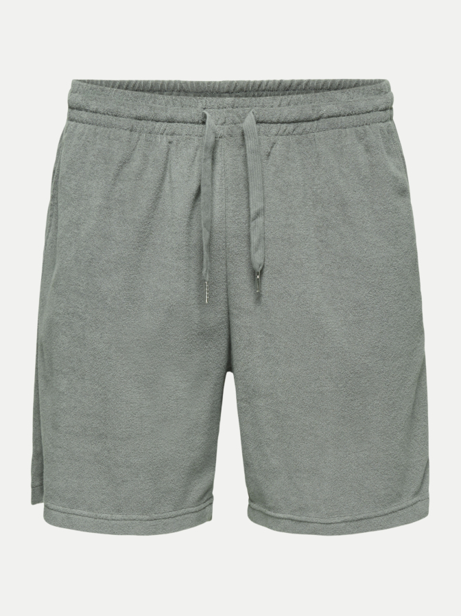 Only & Sons Frottee Shorts mit Kordelzug bei Robert Ley