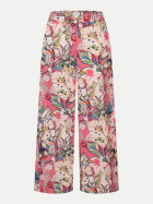 Mac Wide-Fit Culotte CALLIE 434B bubblegum pink printed-Trousers MAC Ladie bei Robert Ley