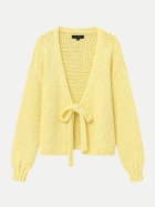 ESTELOU Strickjacke mit Bindeband butter yellow bei Robert Ley