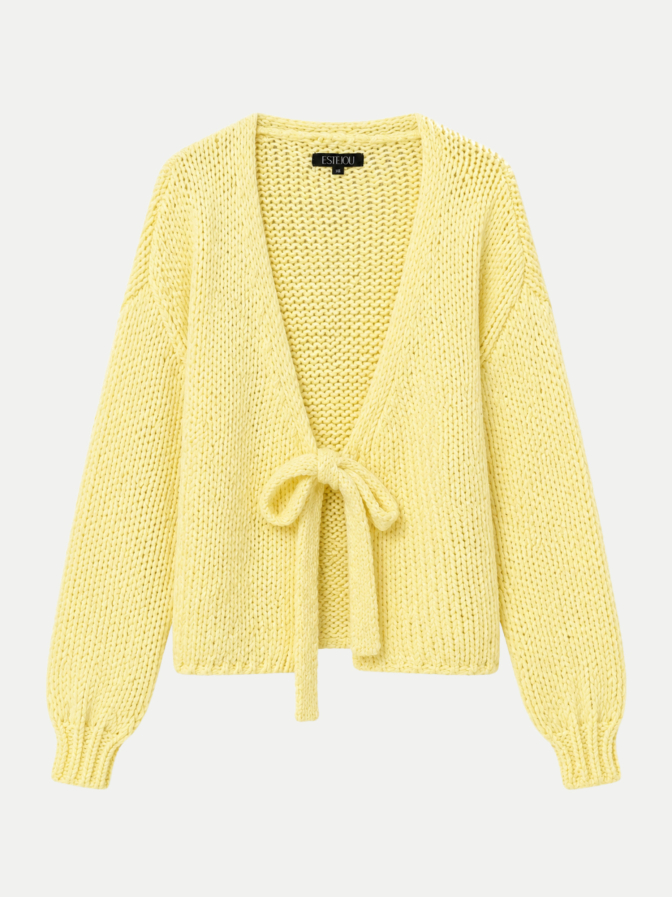 ESTELOU Strickjacke mit Bindeband bei Robert Ley