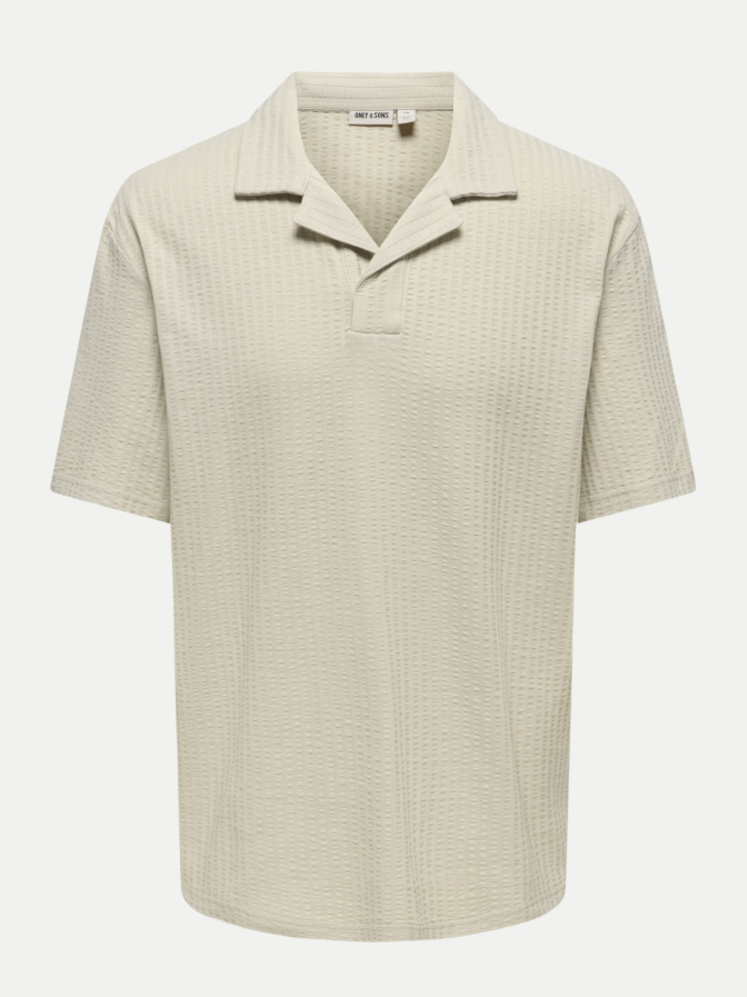 Only & Sons Seersucker Polohemd bei Robert Ley