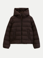 Marc O'Polo DENIM Steppjacke mit Kapuze 1348-Espresso Brown bei Robert Ley