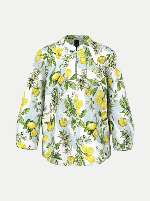 Marc Cain Baumwollbluse mit Zitronen-Print bei Robert Ley