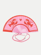 Giftcompany Fächer mit Motiv 23cm pink/rot Hummer bei Robert Ley