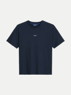 Marc O'Polo DENIM Relaxed-Fit T-Shirt mit Logoprint 4132-True Navy bei Robert Ley
