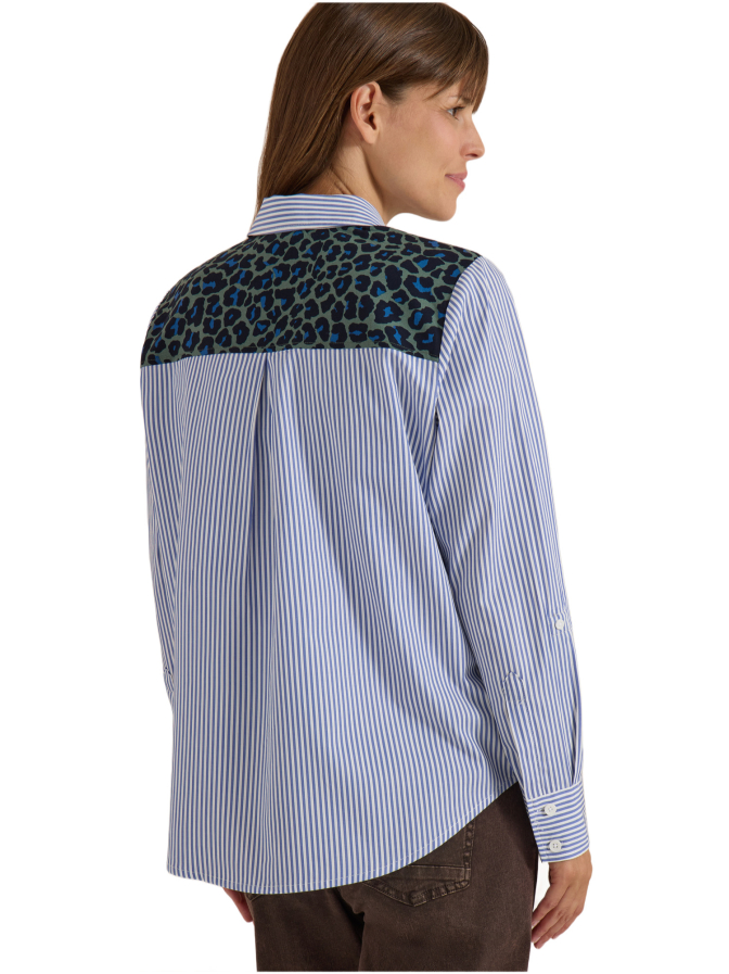 Cecil Gestreifte Bluse mit Leo-Brusttasche bei Robert Ley