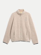 ARMEDANGELS Fleece-Jacke aus Wolle-Mix 3642-honey melange bei Robert Ley