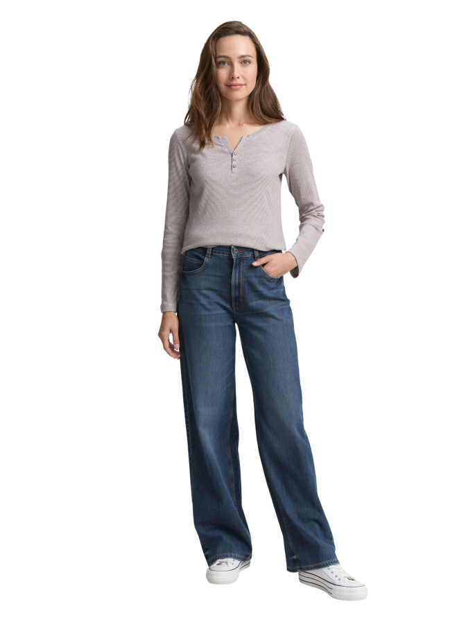 Tom Tailor Casual Langarmshirt mit Turn-Up-Funktion bei Robert Ley
