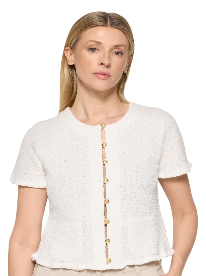 Cartoon Kurzarm Strickjacke bei Robert Ley