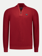 NZA New Zealand Auckland Baumwoll-Troyer 1518-DEEP RED MELANGE bei Robert Ley
