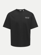 Only & Sons T-Shirt mit Aufdruck 187679005-Black/More Amore bei Robert Ley