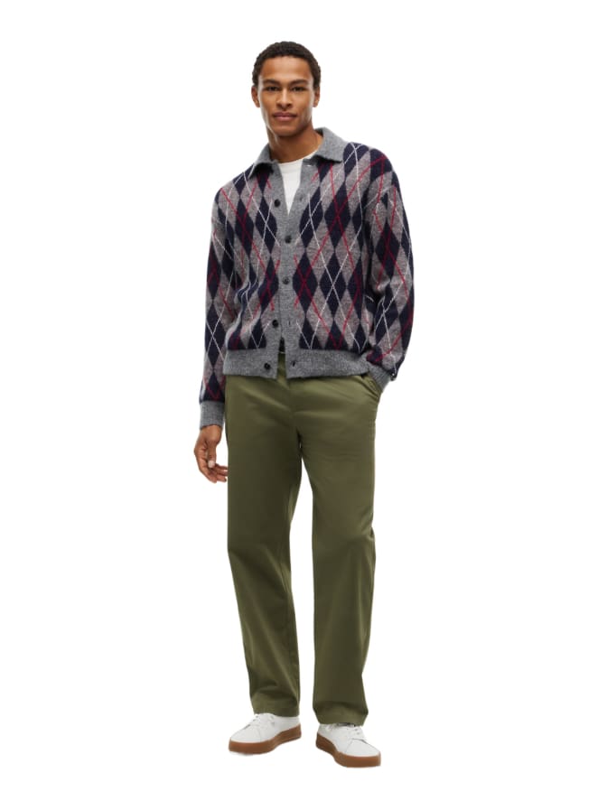 Tommy Hilfiger Argyle-Cardigan mit Alpaka-Anteil bei Robert Ley