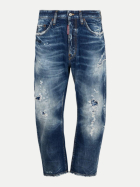 DSQUARED2 Tapered-Fit Jeans mit Vintage Details 470navyblue bei Robert Ley