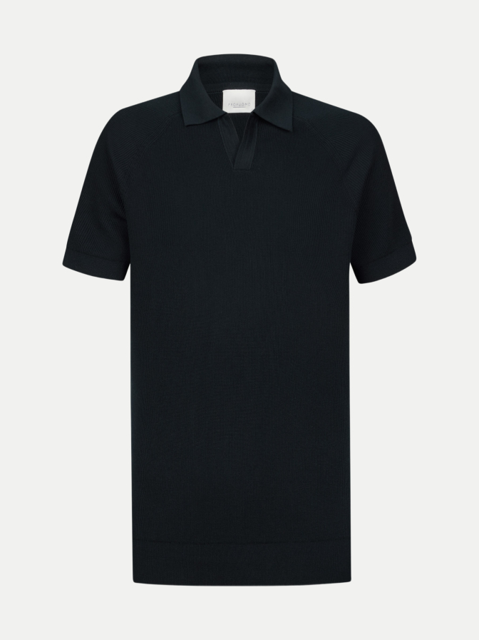 PROFUOMO Poloshirt mit offenem Kragen bei Robert Ley
