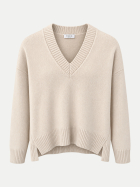Peserico Strickpullover aus Woll-Seide-Mix 244 star dust beige bei Robert Ley