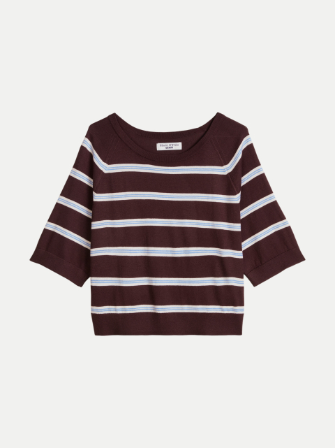 Marc O'Polo DENIM Kurzarm-Pullover Gestreift bei Robert Ley