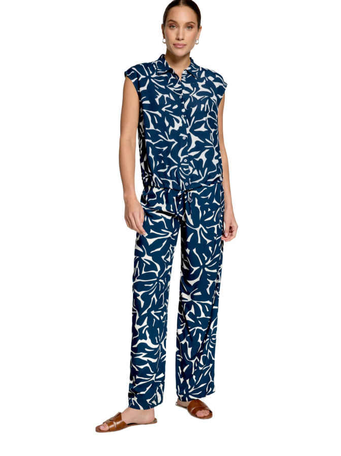 Zero Wide-Leg Hose mit Blumenmuster bei Robert Ley