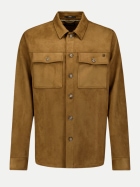 No Excess Overshirt in Veloursleder-Optik 048-Caramel bei Robert Ley