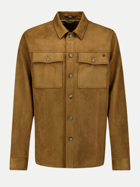 No Excess Overshirt in Veloursleder-Optik bei Robert Ley