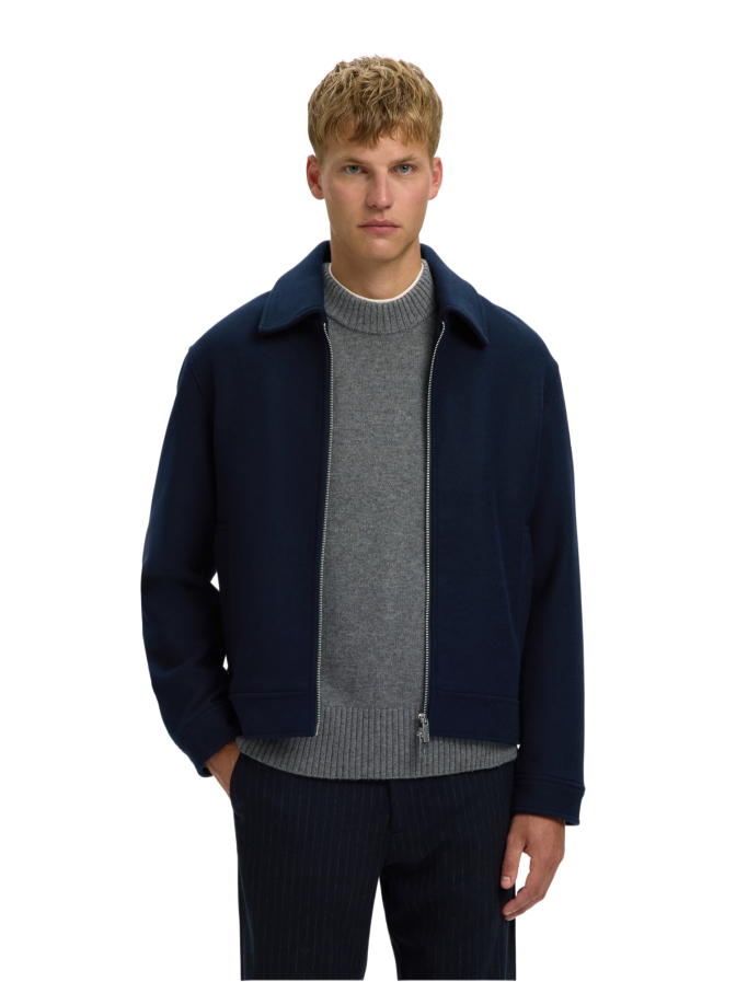 SELECTED HOMME Jacke mit Fly-Away Kragen bei Robert Ley