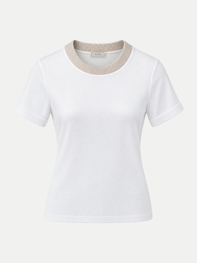 Peserico T-Shirt aus Woll-Kaschmir-Mix bei Robert Ley