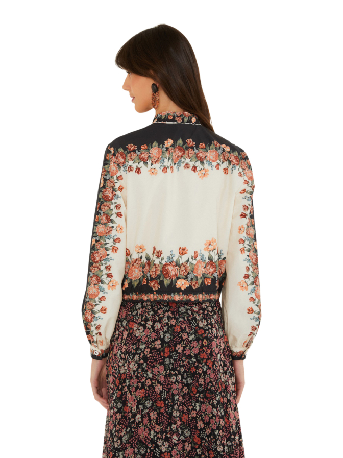 Farm Rio Langarmshirt mit Winterblumen-Print bei Robert Ley