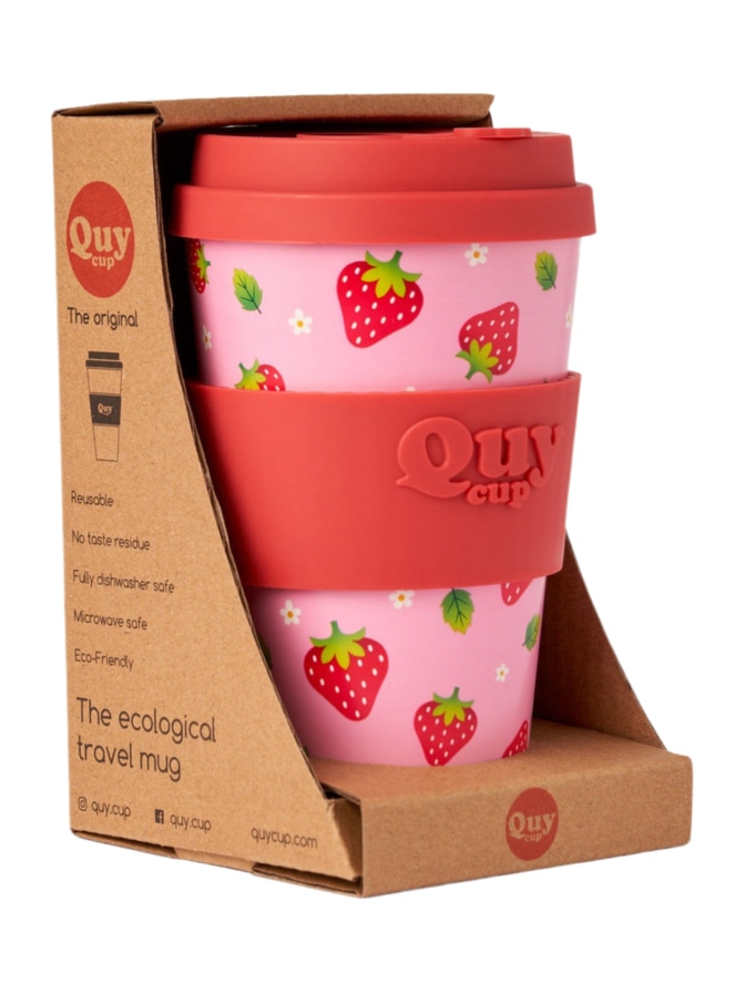 Quycup Travel Mug Strawberry - 400ml bei Robert Ley