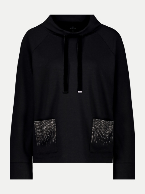 Monari Sweatshirt mit geschmückten Taschen bei Robert Ley