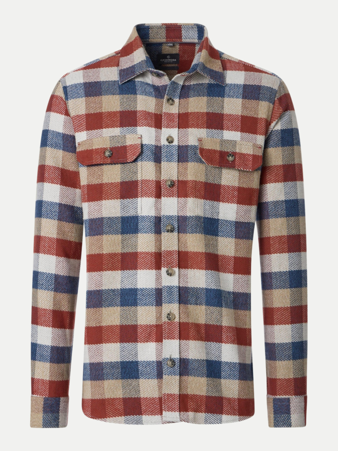 Casamoda Overshirt mit Karo-muster bei Robert Ley