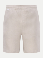 04651/ A trip in a bag Regular-Fit Leinenshorts Beach Bermuda 003 grey bei Robert Ley