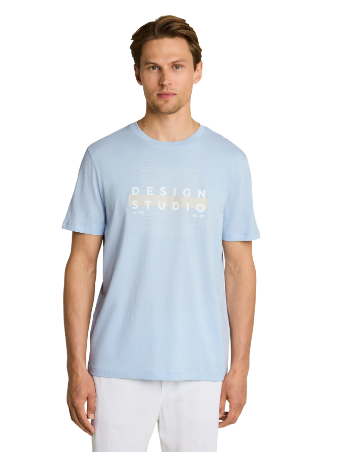Tom Tailor Denim Basic T-Shirt mit Logo Print bei Robert Ley