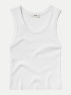 AGOLDE shrunken poppy tank white bei Robert Ley