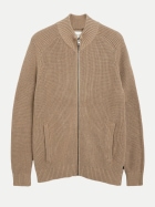 s.Oliver RED LABEL Strickjacke mit Reißverschluss 86W1-BROWN bei Robert Ley