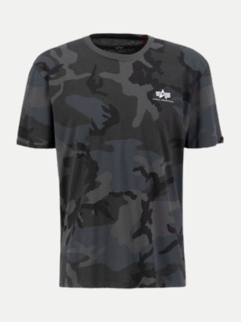 Alpha Industries Basic T-Shirt Small Logo Camo bei Robert Ley