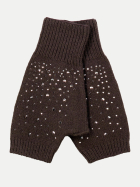 Monari Stulpen mit Strasssteinen 567-black coffee bei Robert Ley