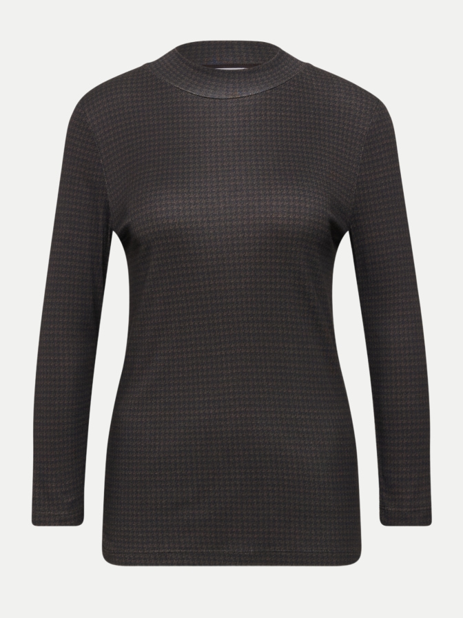 Street One Jerseyshirt mit Hahnentrittmuster bei Robert Ley