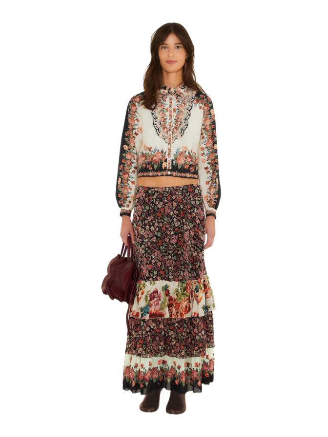 Farm Rio Langarmshirt mit Winterblumen-Print bei Robert Ley