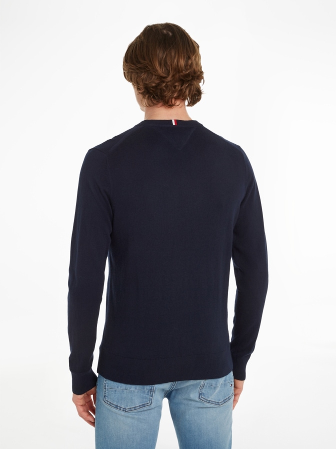 Tommy Hilfiger Strickpullover mit Logo-Stitching bei Robert Ley