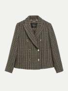 s.Oliver BLACK LABEL Blazer-Jacke mit Hahnentrittmuster 89X4-BROWN bei Robert Ley
