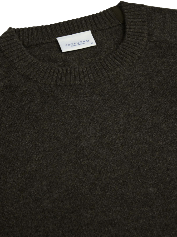 PROFUOMO Pullover Soft Wolle Crewneck bei Robert Ley