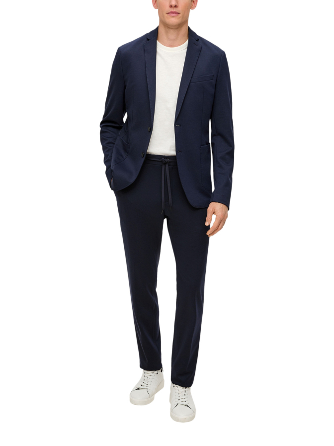 s.Oliver BLACK LABEL Slim-Fit Anzughose aus Stretch-Jersey bei Robert Ley