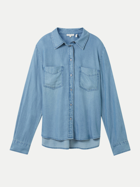 Tom Tailor Casual Bluse Denim bei Robert Ley