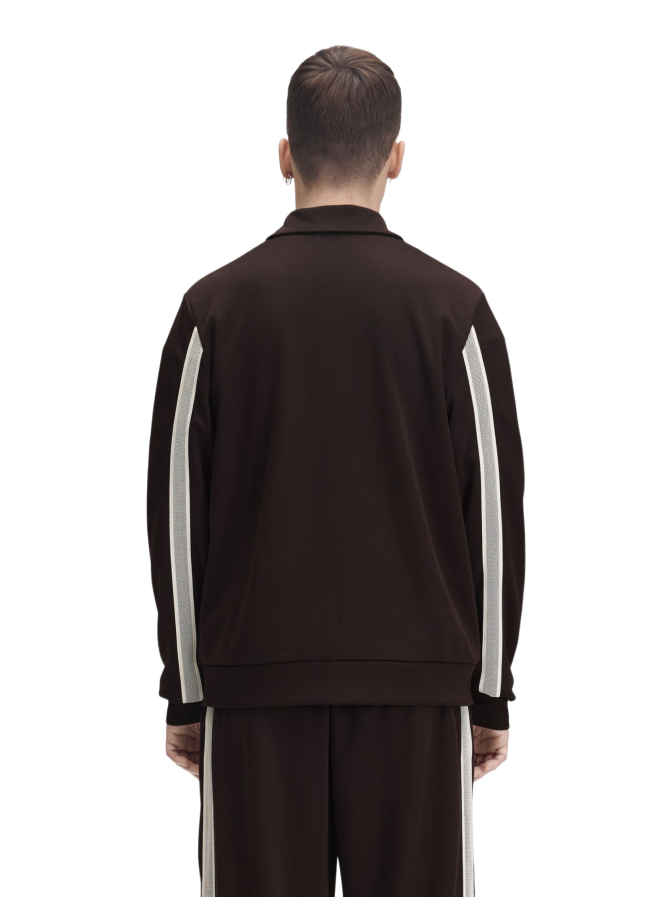 Fred Perry Trainingsjacke mit Streifen im Tennisnetz-Design bei Robert Ley