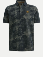 PME Legend Poloshirt aus Piqué mit Allover-Print 5282-Carbon bei Robert Ley