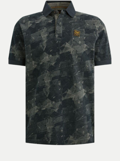PME Legend Poloshirt aus Piqué mit Allover-Print bei Robert Ley