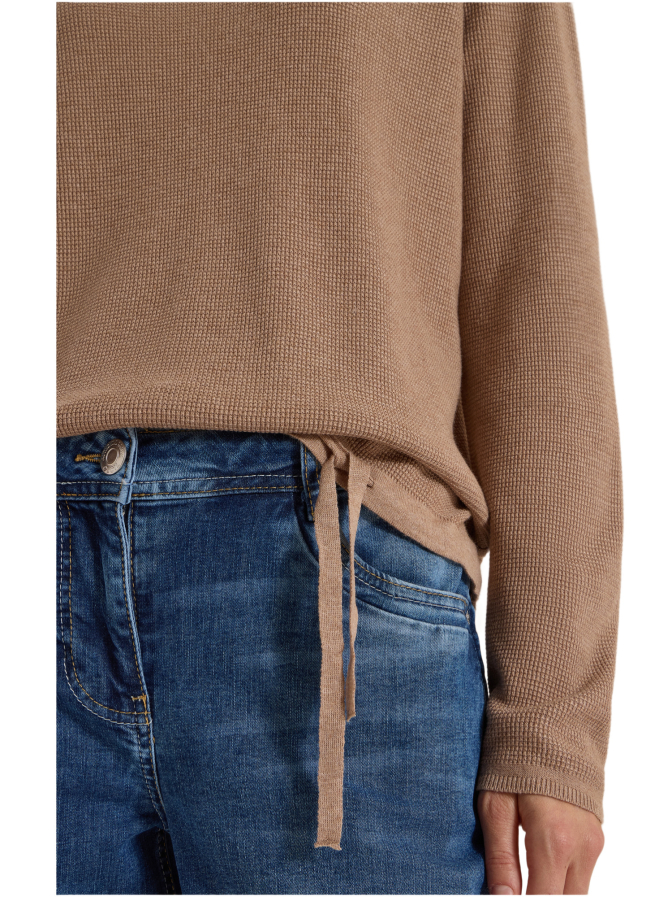 Cecil Strickpullover mit Tunnelzug am Saum bei Robert Ley