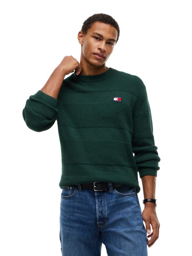 Tommy Jeans Strickpullover mit mit Logo-Badge bei Robert Ley