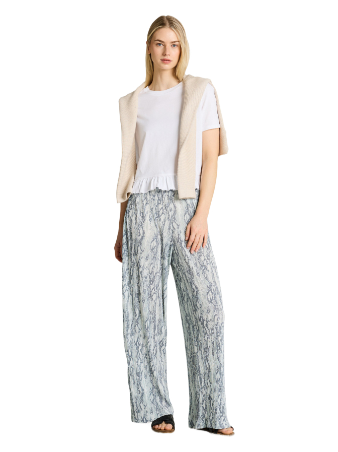 Tom Tailor Denim Wide- Leg Hose mit Schlangenprint bei Robert Ley